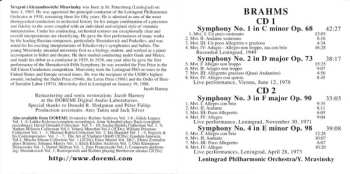 CD Johannes Brahms: The Four Symphonies