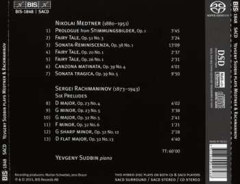 SACD Sergei Vasilyevich Rachmaninoff: Yevgeny Sudbin Plays Medtner & Rachmaninov