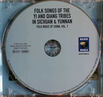 CD Yi People: Folk Songs Of The Yi And Qiang Tribes In Sichuan & Yunnan