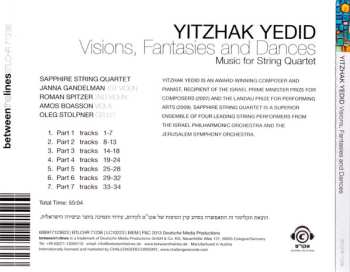 CD Yitzhak Yedid: Visions, Fantasies And Dances - Music For String Quartet