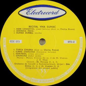 LP Yma Sumac: Recital