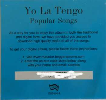 2LP Yo La Tengo: Popular Songs