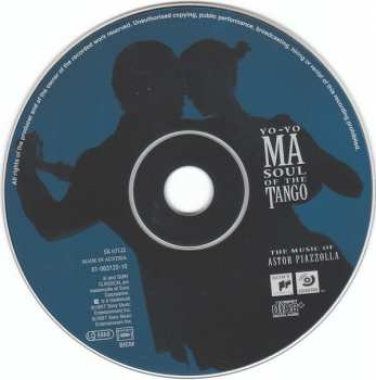 CD Yo-Yo Ma: Soul Of The Tango (The Music Of Astor Piazzolla)