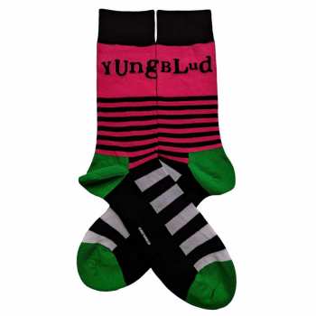 Merch Yungblud: Enkelsokken Logo Yungblud & Stripes