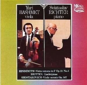 Album Paul Hindemith: Viola Sonata In F Op.11 No.4 / Lachrymae / Viola Sonata Op.147