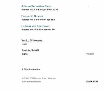 CD Johann Sebastian Bach: Bach / Busoni / Beethoven