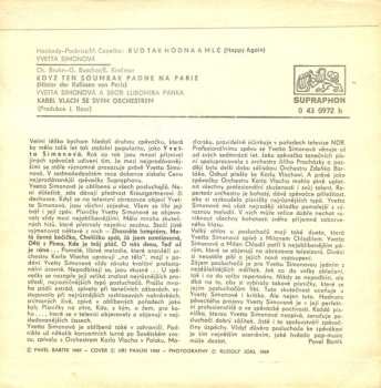 SP Yvetta Simonová: Buď Tak Hodná A Mlč / Když Ten Soumrak Padne Na Paříž