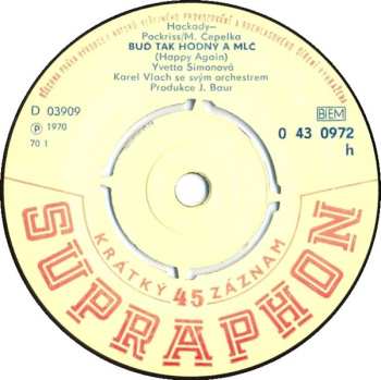 SP Yvetta Simonová: Buď Tak Hodná A Mlč / Když Ten Soumrak Padne Na Paříž