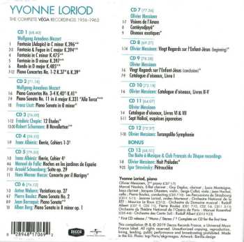 13CD/Doos Yvonne Loriod: The Complete Véga Recordings 1956-1963