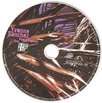 CD Yvonne Sanchez: Songs About Love Live