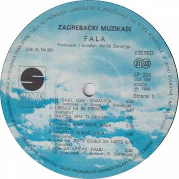 LP Zagrebački Muzikaši: Fala, Br. 2