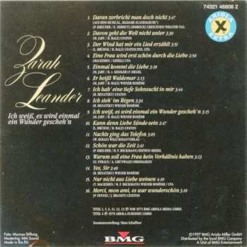 CD Zarah Leander: Ich Weiß, Es Wird Einmal Ein Wunder Geschehn