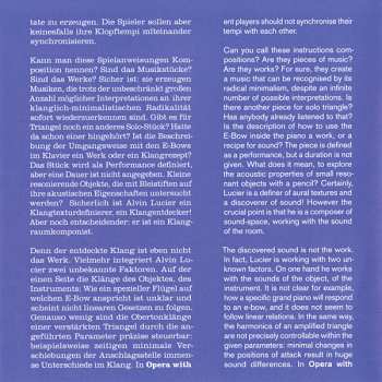 CD Zeitkratzer: Old School: Alvin Lucier