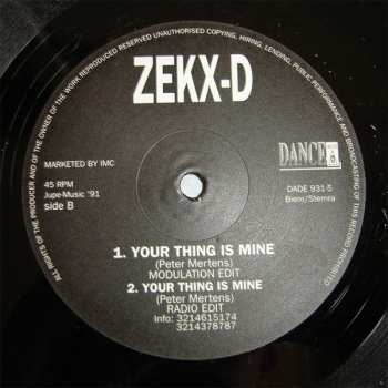 LP Zekx-D: Your Thing Is Mine