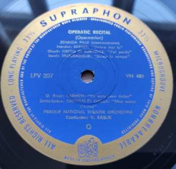 LP Zenaida Pally: Operatic Recital