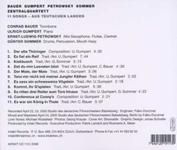 CD Zentralquartett: 11 Songs - Aus Teutschen Landen