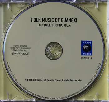 CD Zhuang: Folk Songs Of Guangxi