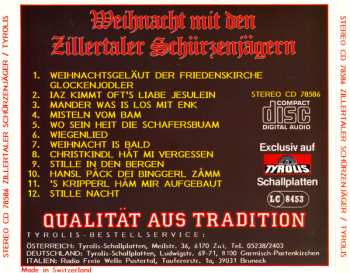 CD Zillertaler Schürzenjäger: Weihnacht Mit Den Zillertaler Schürzenjägern