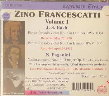CD Johann Sebastian Bach: Volume 1: Live Broadcasts & Studio Recordings 1946-1952