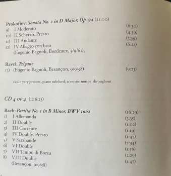 4CD/Doos Ludwig van Beethoven: Violin Concertos And A Treasury Of Chamber Works All Previoulsy Unissued