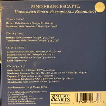4CD/Doos Ludwig van Beethoven: Violin Concertos And A Treasury Of Chamber Works All Previoulsy Unissued