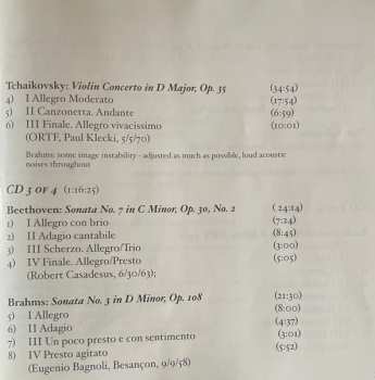 4CD/Doos Ludwig van Beethoven: Violin Concertos And A Treasury Of Chamber Works All Previoulsy Unissued