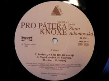 LP Zlata Adamovská: Písničky Pro Pátera Knoxe
