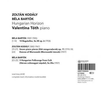 CD Béla Bartók: Hungarian Horizon