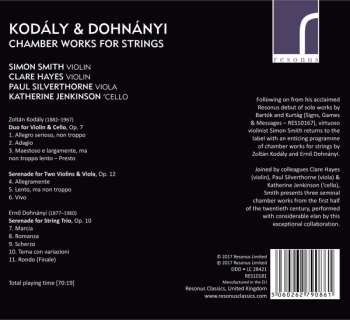 CD Zoltán Kodály: Chamber Works For Strings