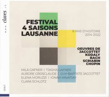 CD Zoltán Kodály: Festival 4 Saisons Lausanne