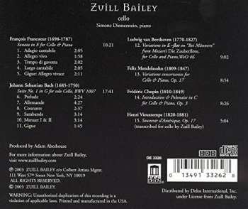 CD Johann Sebastian Bach: Cello Recital