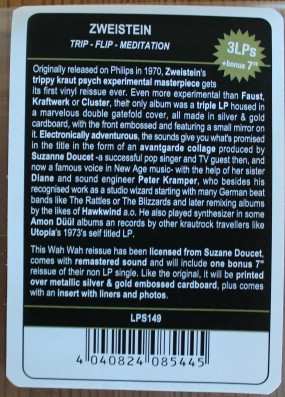 3LP/SP Zweistein: Trip • Flip Out • Meditation LTD