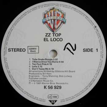 LP ZZ Top: El Loco