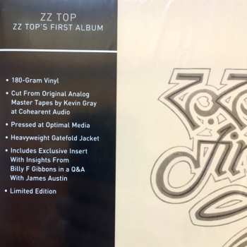 LP ZZ Top: ZZ Top’s First Album LTD
